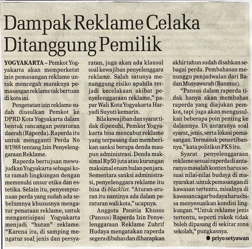 Kliping jogja terbaru